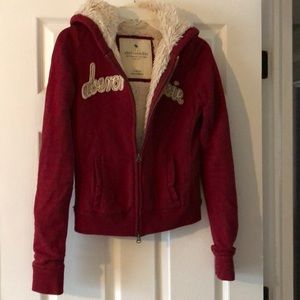 Abercrombie kids fleece hooded zip up